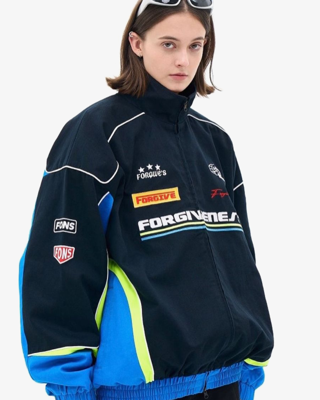 Forgiveness Blue Racing Lapel Jacket