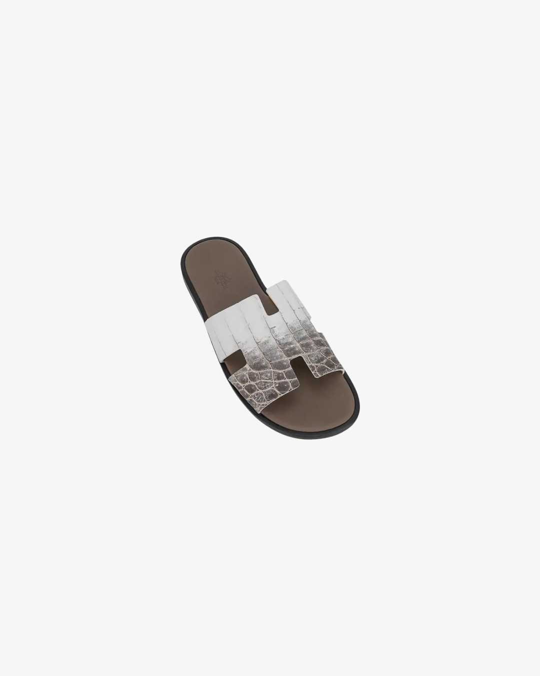 Hermes Himalayan Blanc Crocodile Izmir Sandal