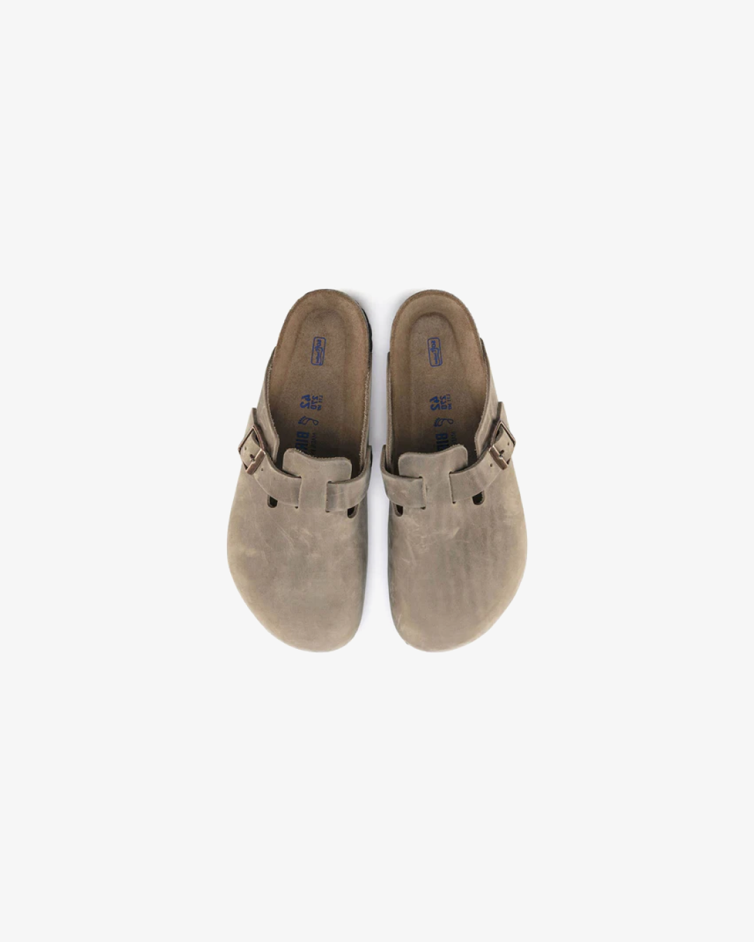 Birkenstock Boston leather 'Tobacco Brown' Slippers