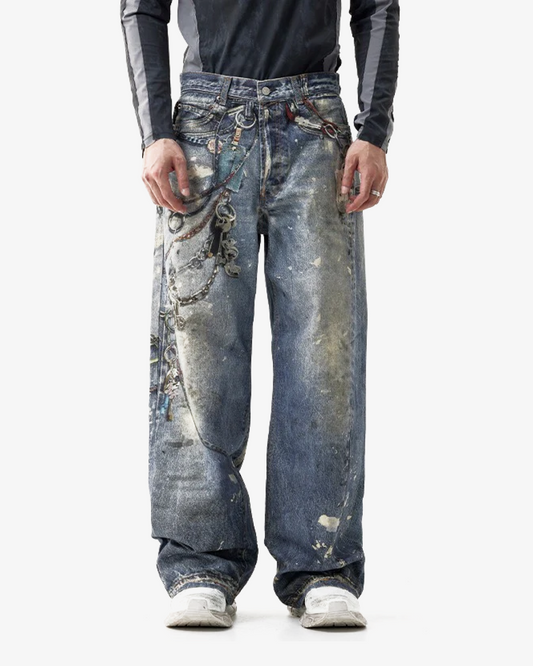 Acne Studios 1981M Printed Jeans