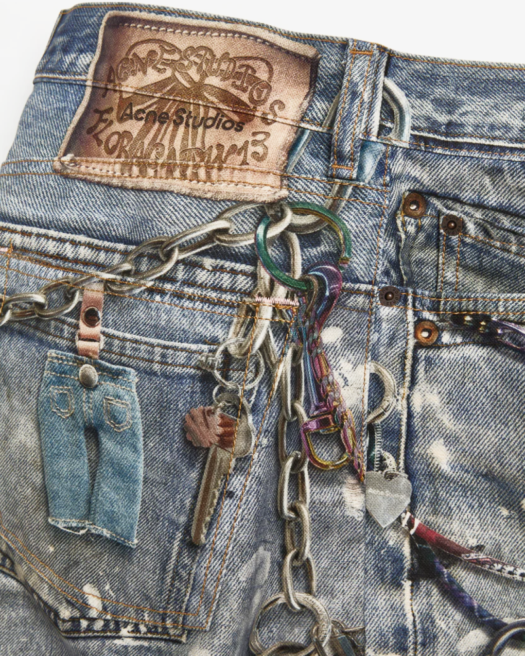 Acne Studios 1981M Printed Jeans