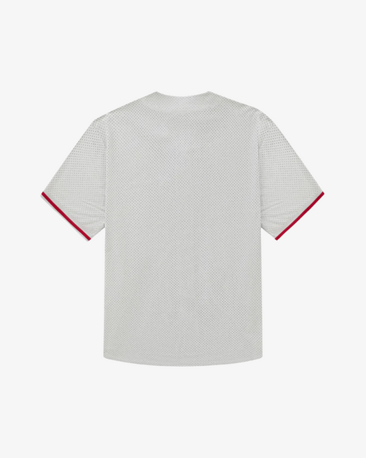 Supreme Ultrasuede Mesh Baseball Grey Jersey