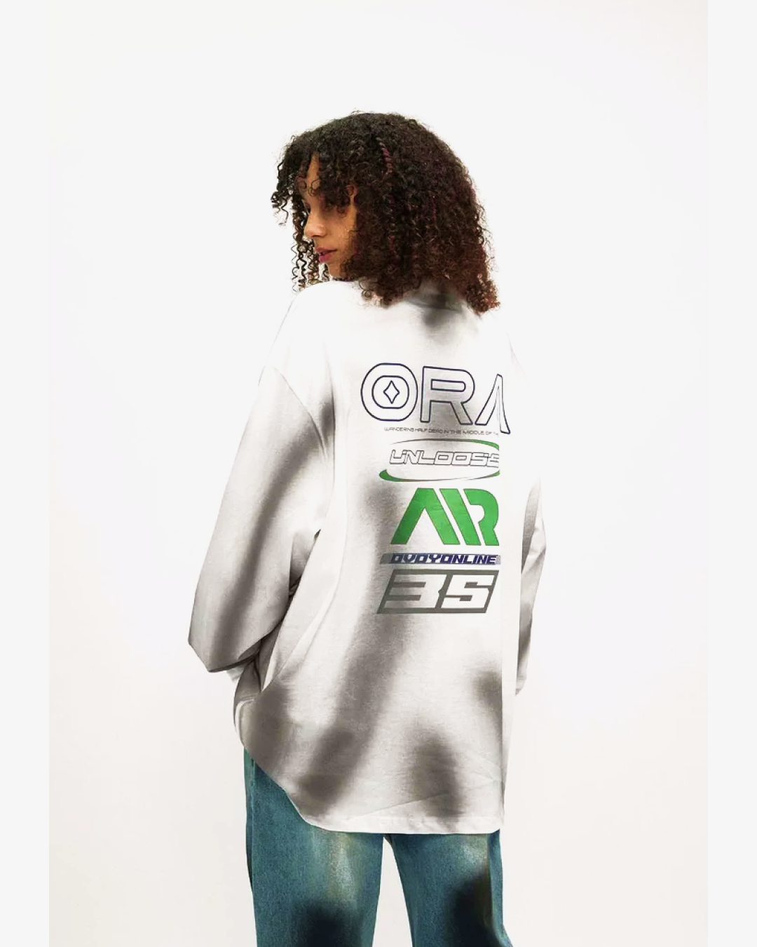 Unloose Dirt Track Racing Graphic Long Sleeve T-Shirt