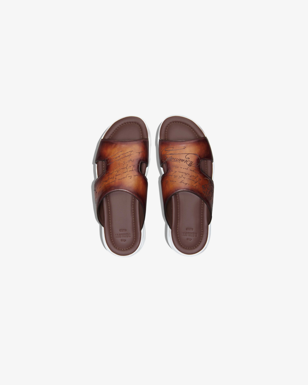 Berluti Shadow Leather Sandals