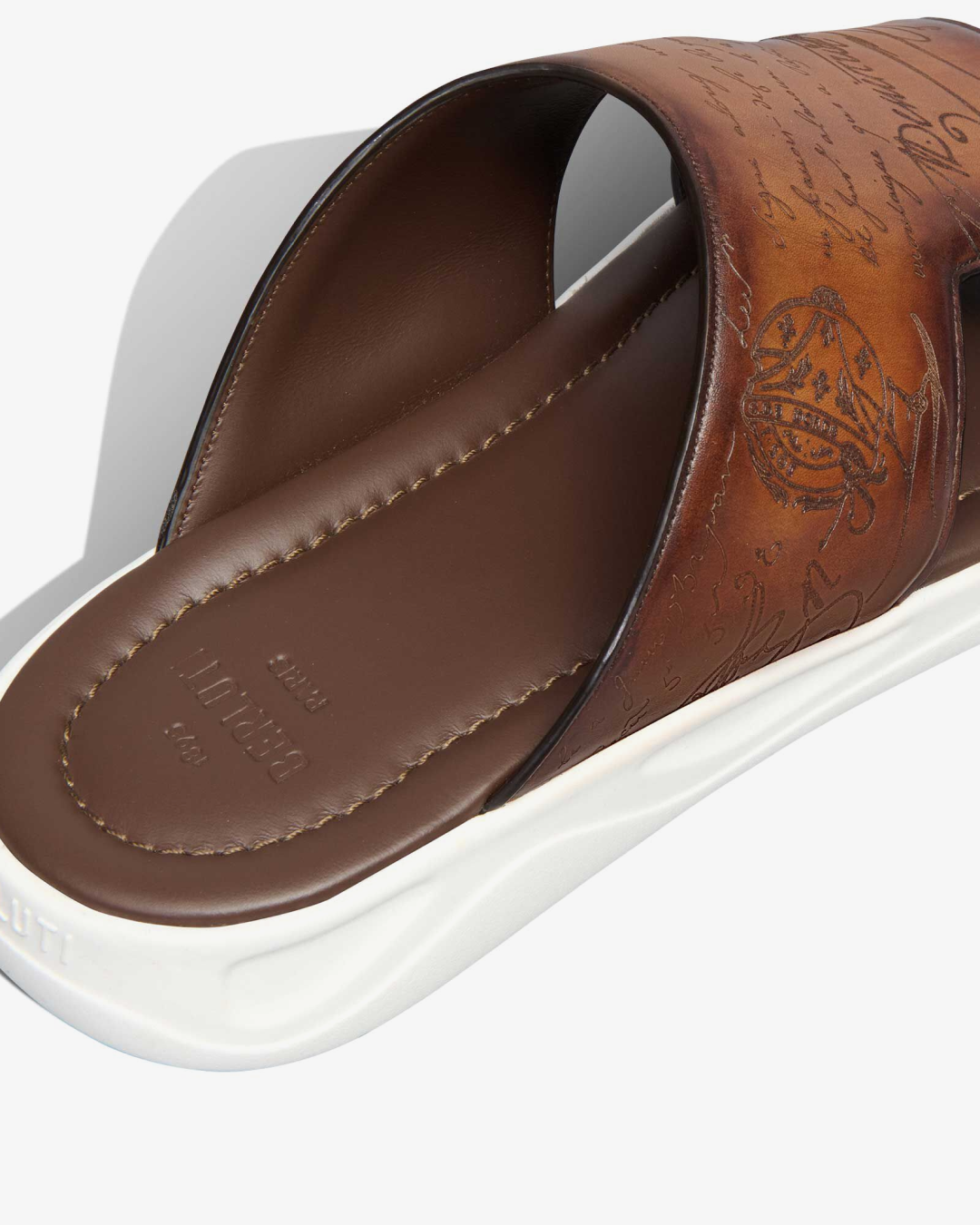 Berluti Shadow Leather Sandals