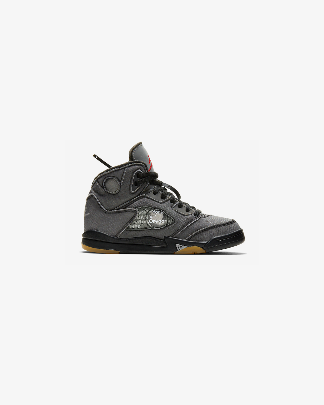 Air Jordan x Off-White 5 V Retro Chicago Black Metallic Virgil Abloh Sneakers