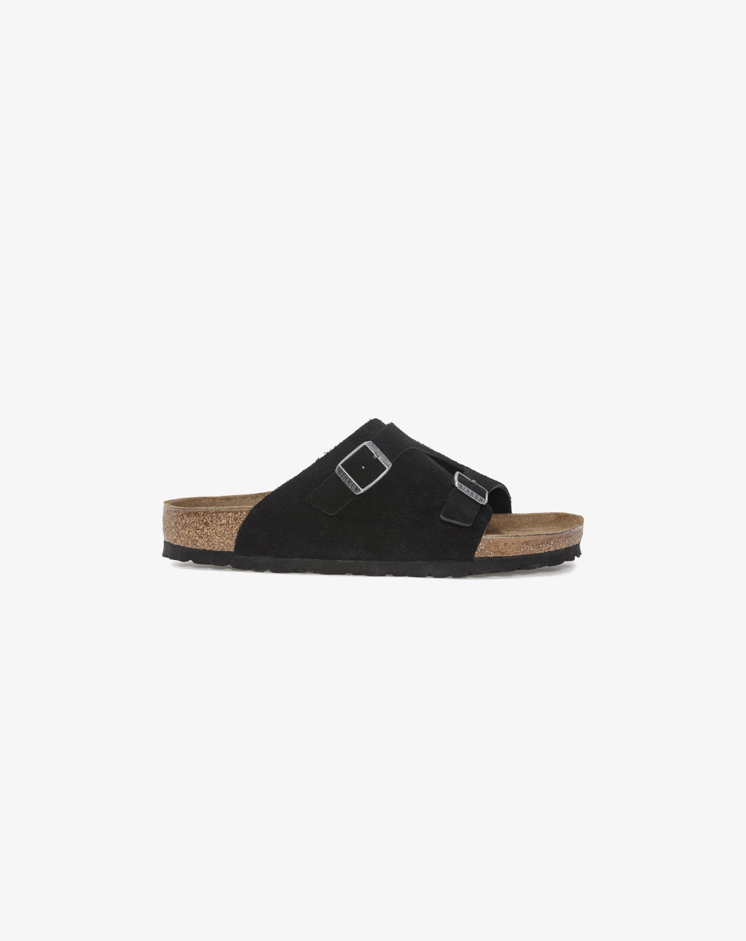 Birkenstock Zürich Suede Leather Sandal "Black"