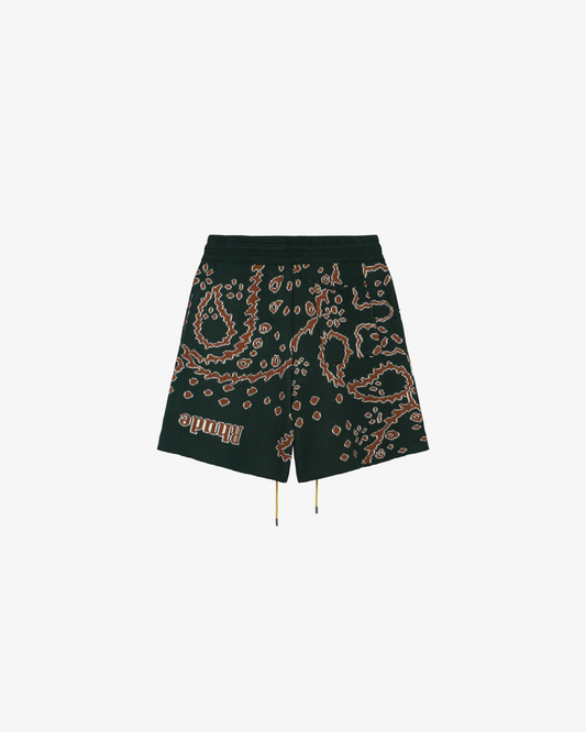 Rhude Paisley Wool Shorts