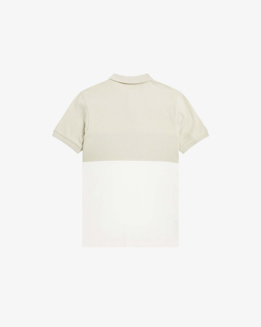 Fred Perry Embroidered Panel Polo Shirt Oyster