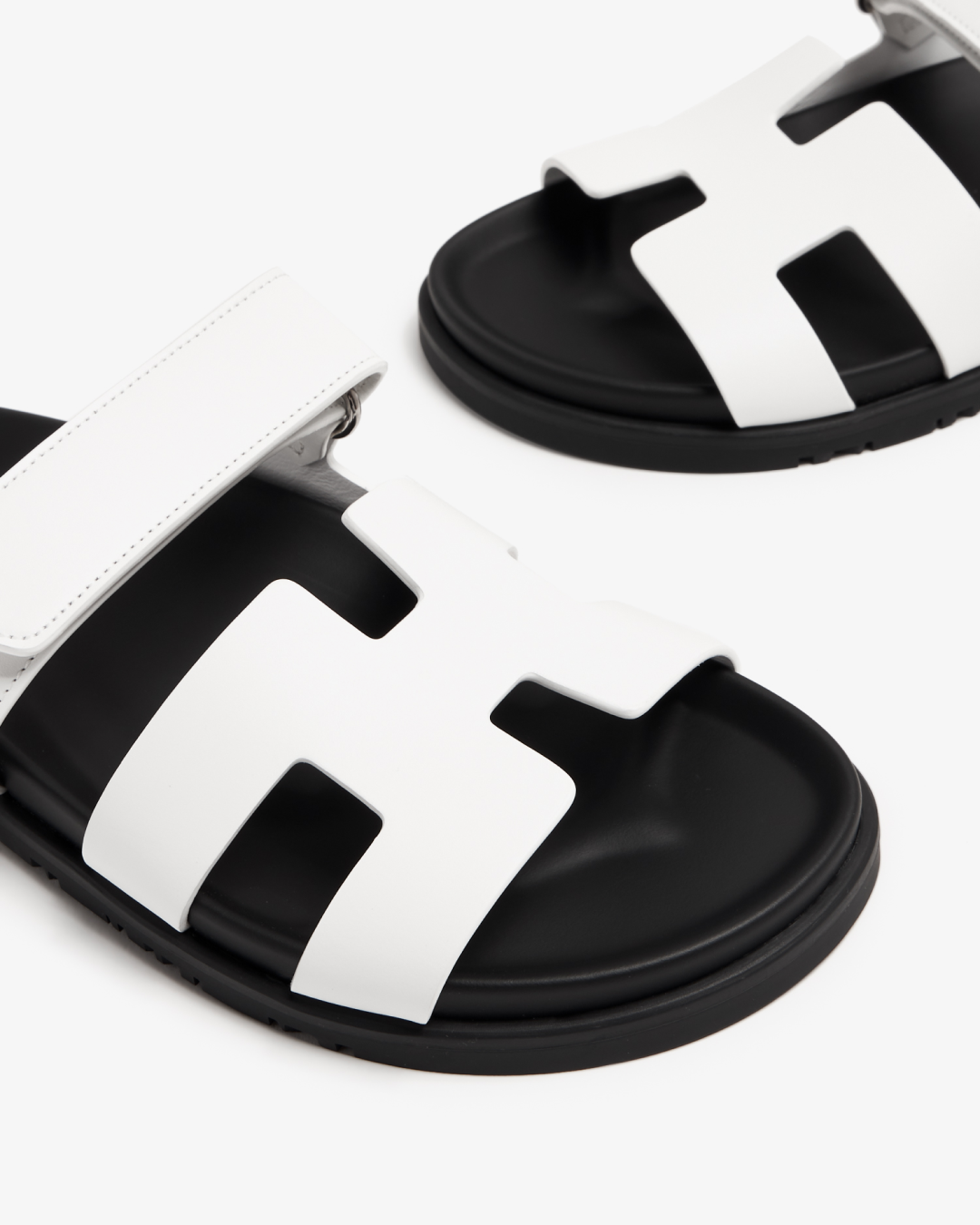 Hermes Chypre Sandal in White