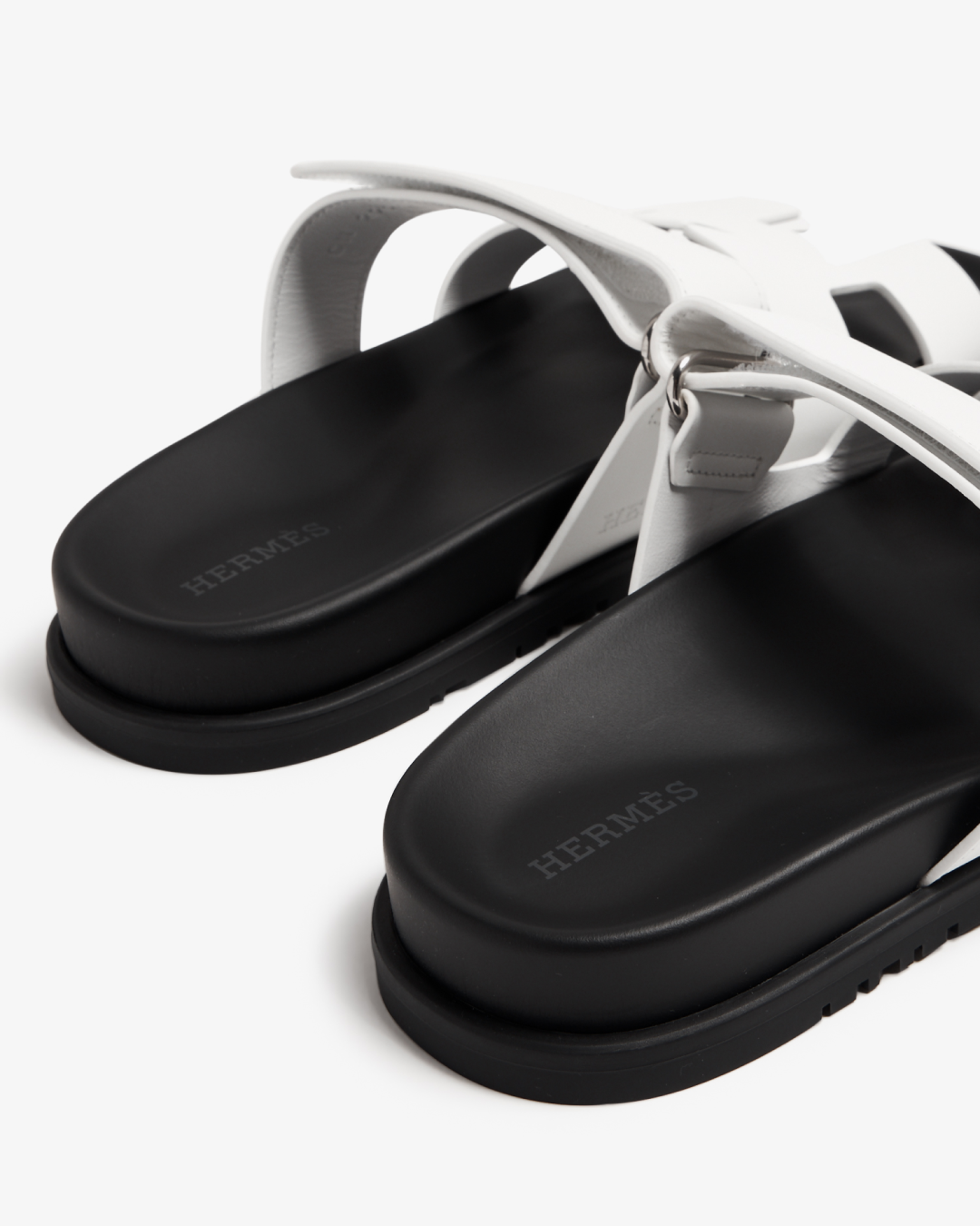 Hermes Chypre Sandal in White