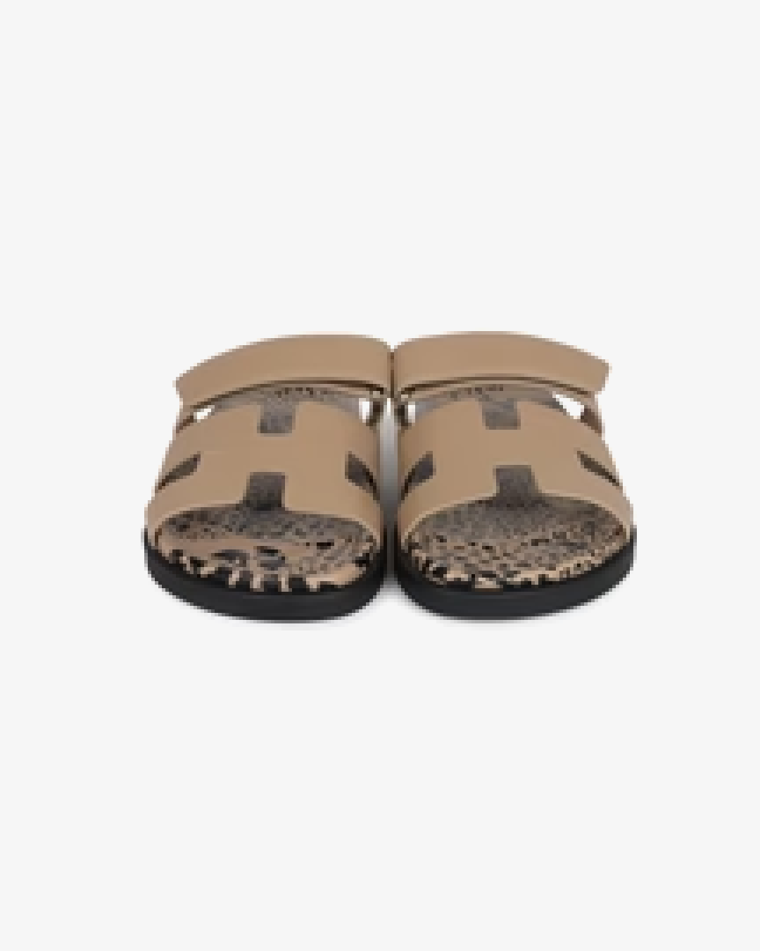 Hermès Chypre Techno Sandals Beige Argile Calfskin Palladium Hardware