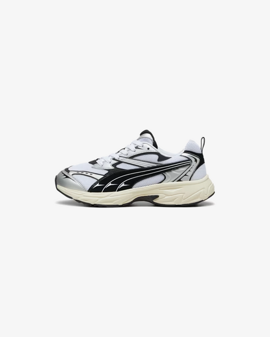 Puma Morphic Retro Runner Frosted Ivory Black Sneakers