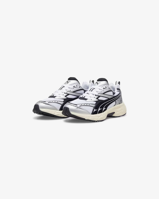 Puma Morphic Retro Runner Frosted Ivory Black Sneakers