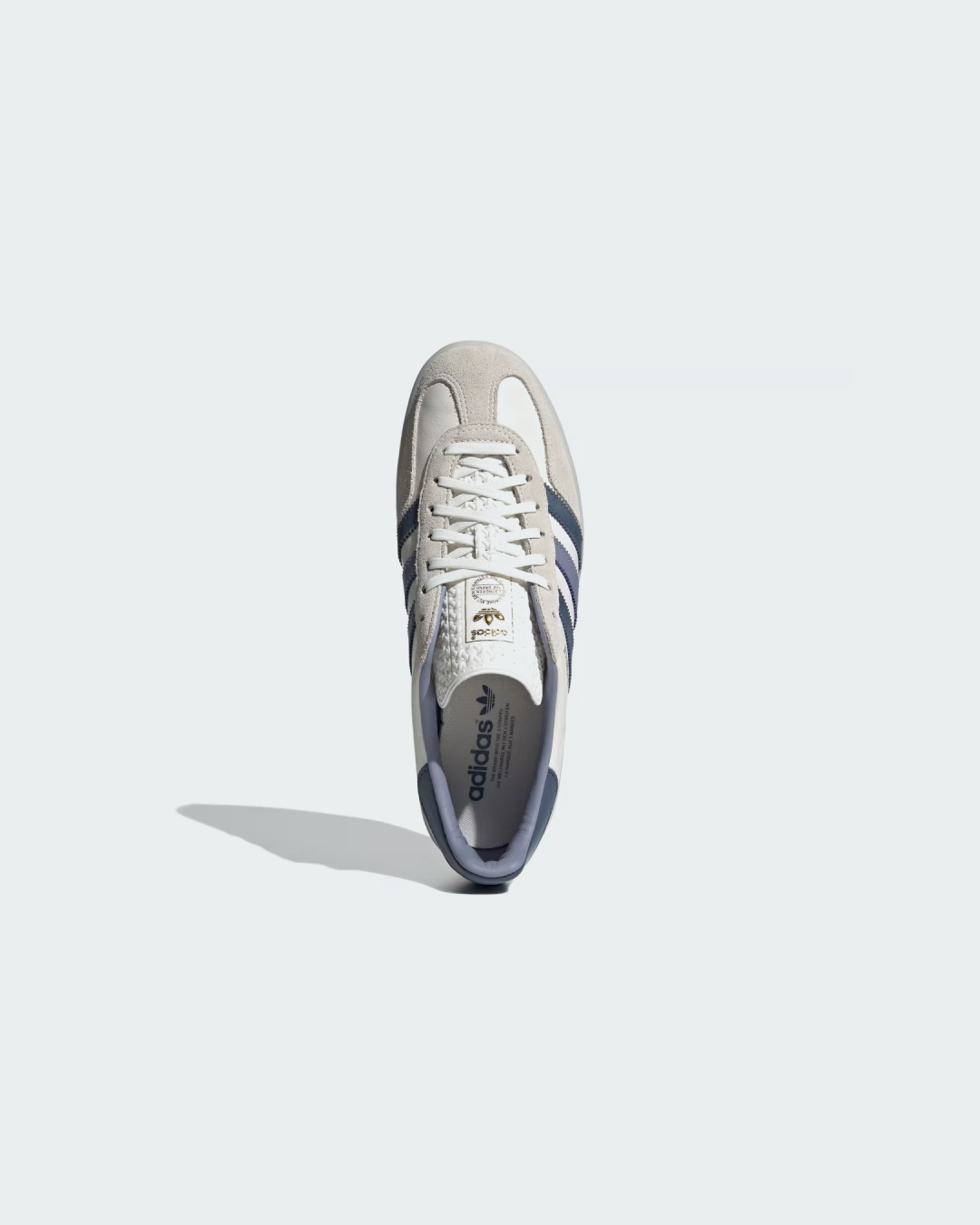 Adidas Gazelle Indoor “Core White/Preloved Ink Melange” Sneakers