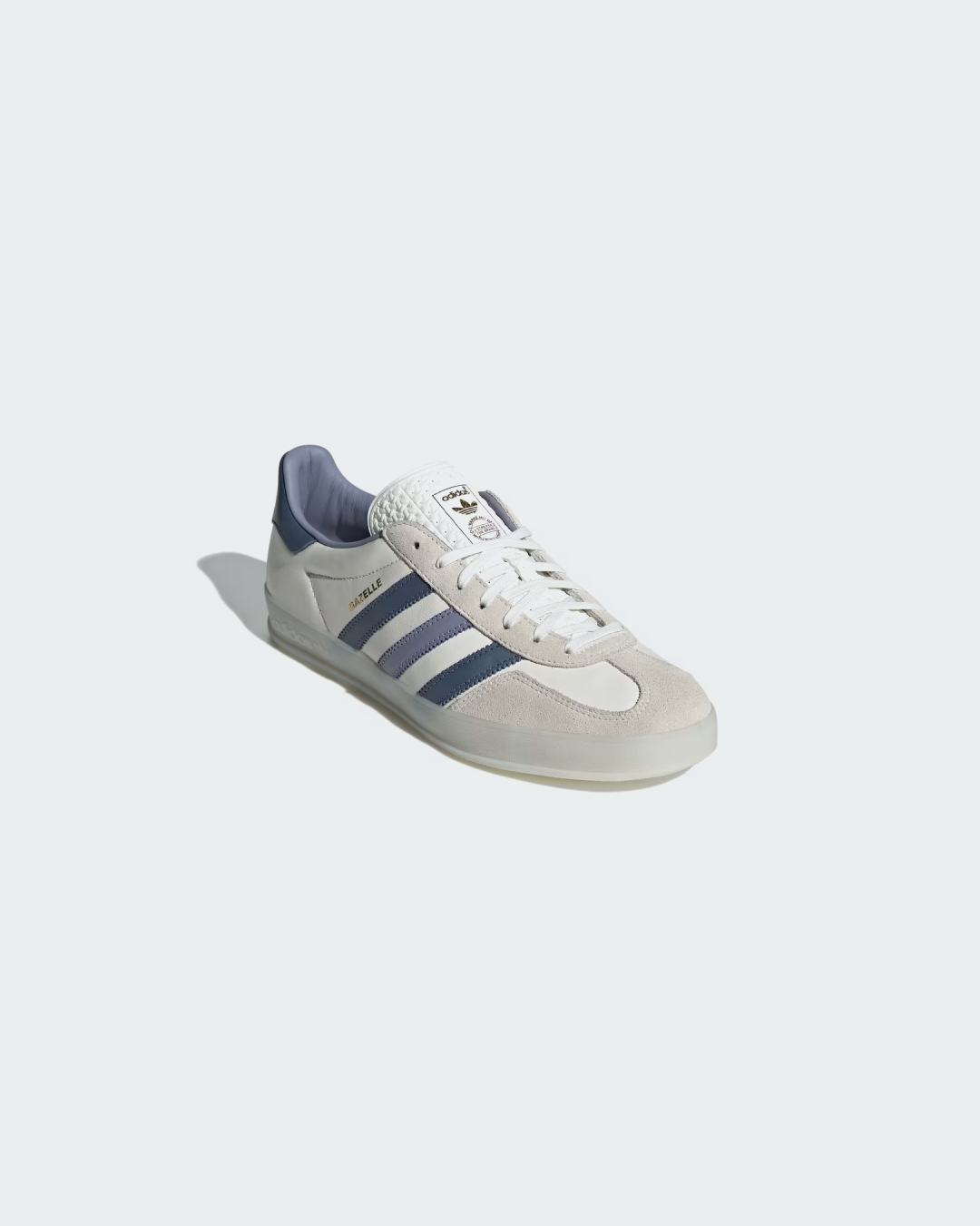 Adidas Gazelle Indoor “Core White/Preloved Ink Melange” Sneakers