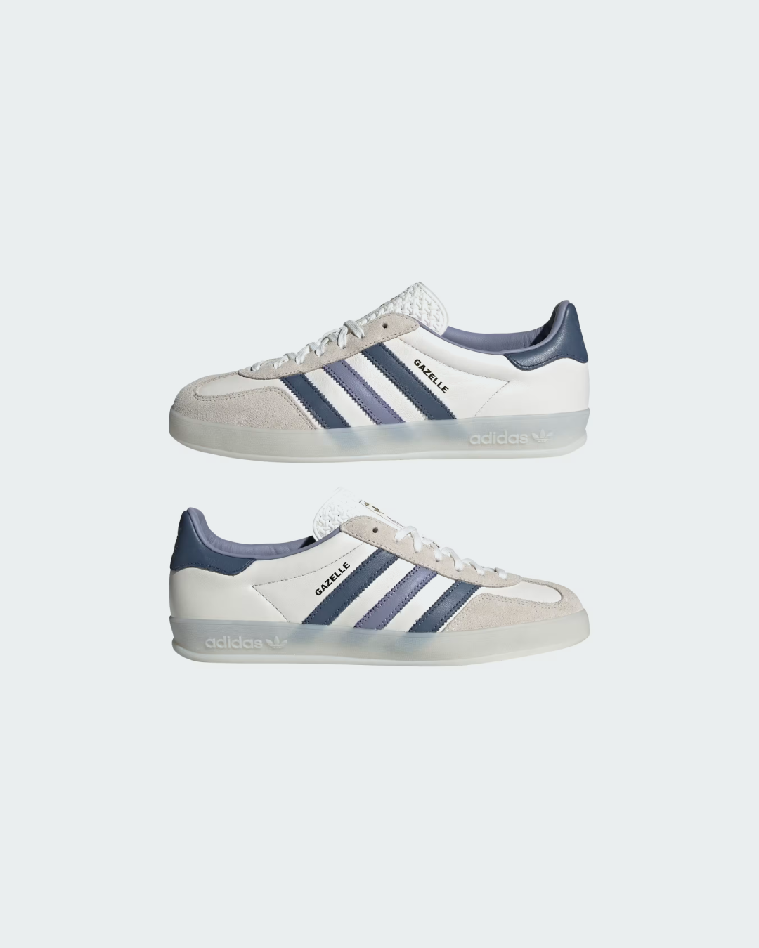 Adidas Gazelle Indoor “Core White/Preloved Ink Melange” Sneakers