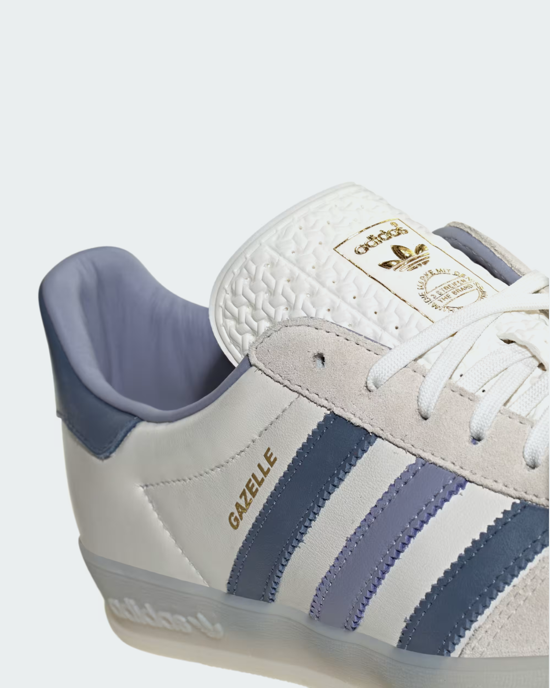 Adidas Gazelle Indoor “Core White/Preloved Ink Melange” Sneakers