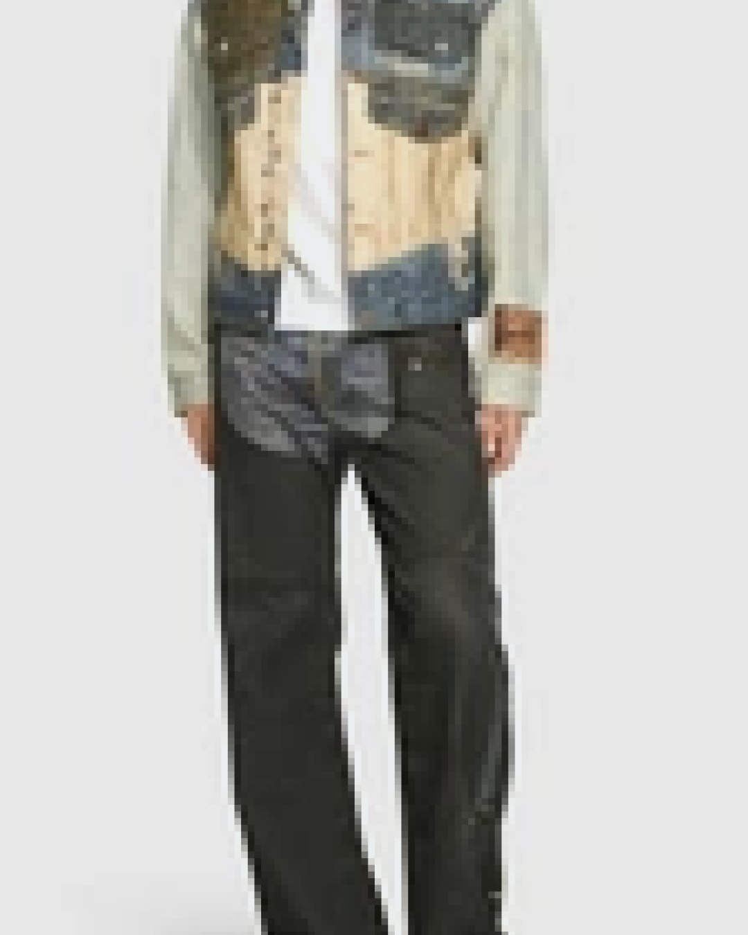 ACNE STUDIOS PRINTED DENIM JACKET