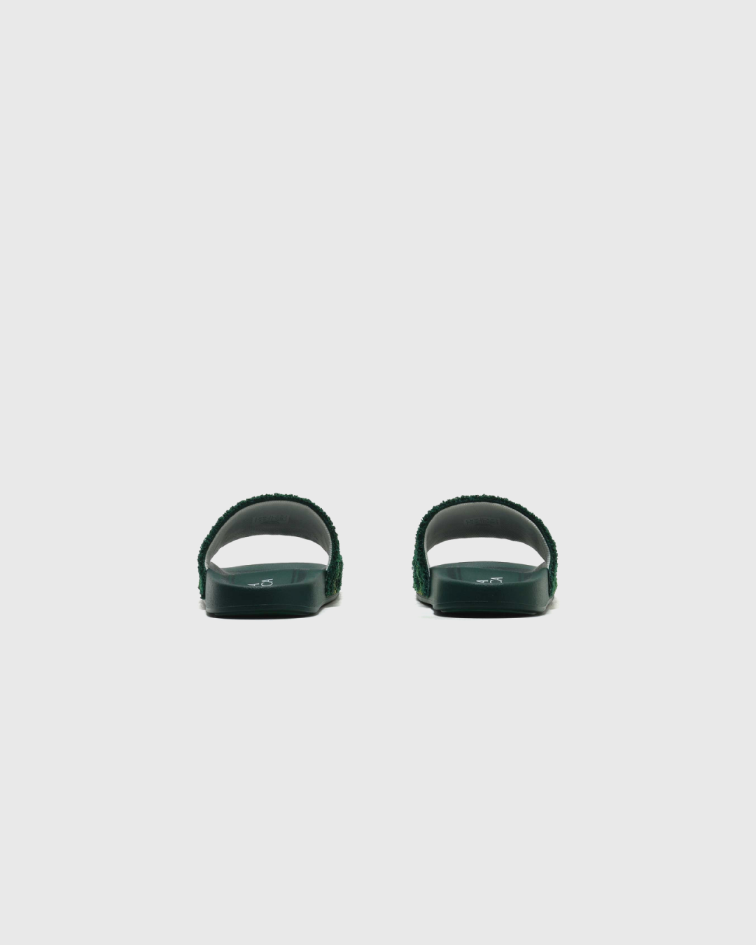 Casablanca Embroidered Terry Slider in Green