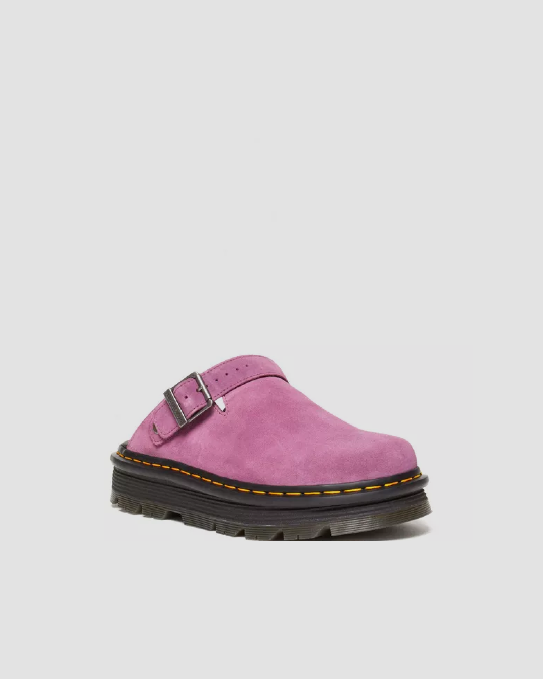 Dr Martens Zebzag Suede Casual Slingback Platform Mules in Pink