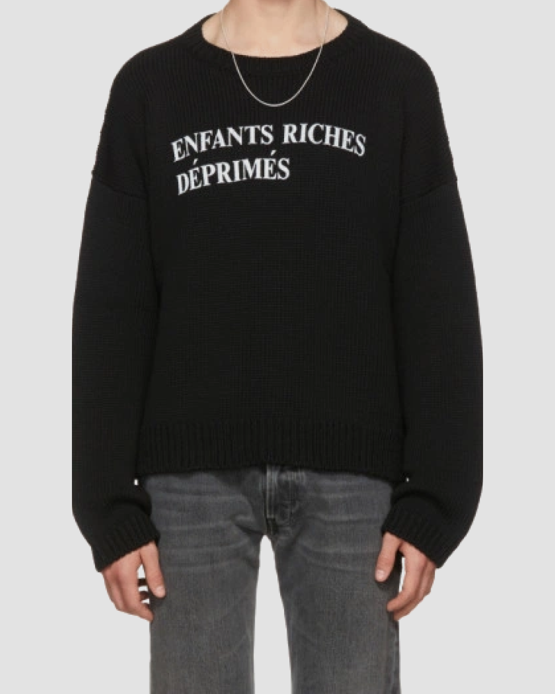 Enfants Riches Deprimes Black E.R.D Classique Logo Sweater
