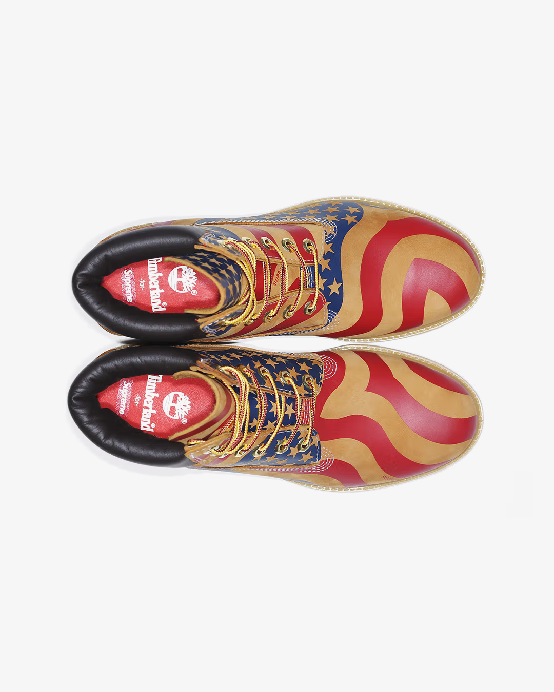 Supreme x Timberland Stars & Stripes 6-Inch Boots