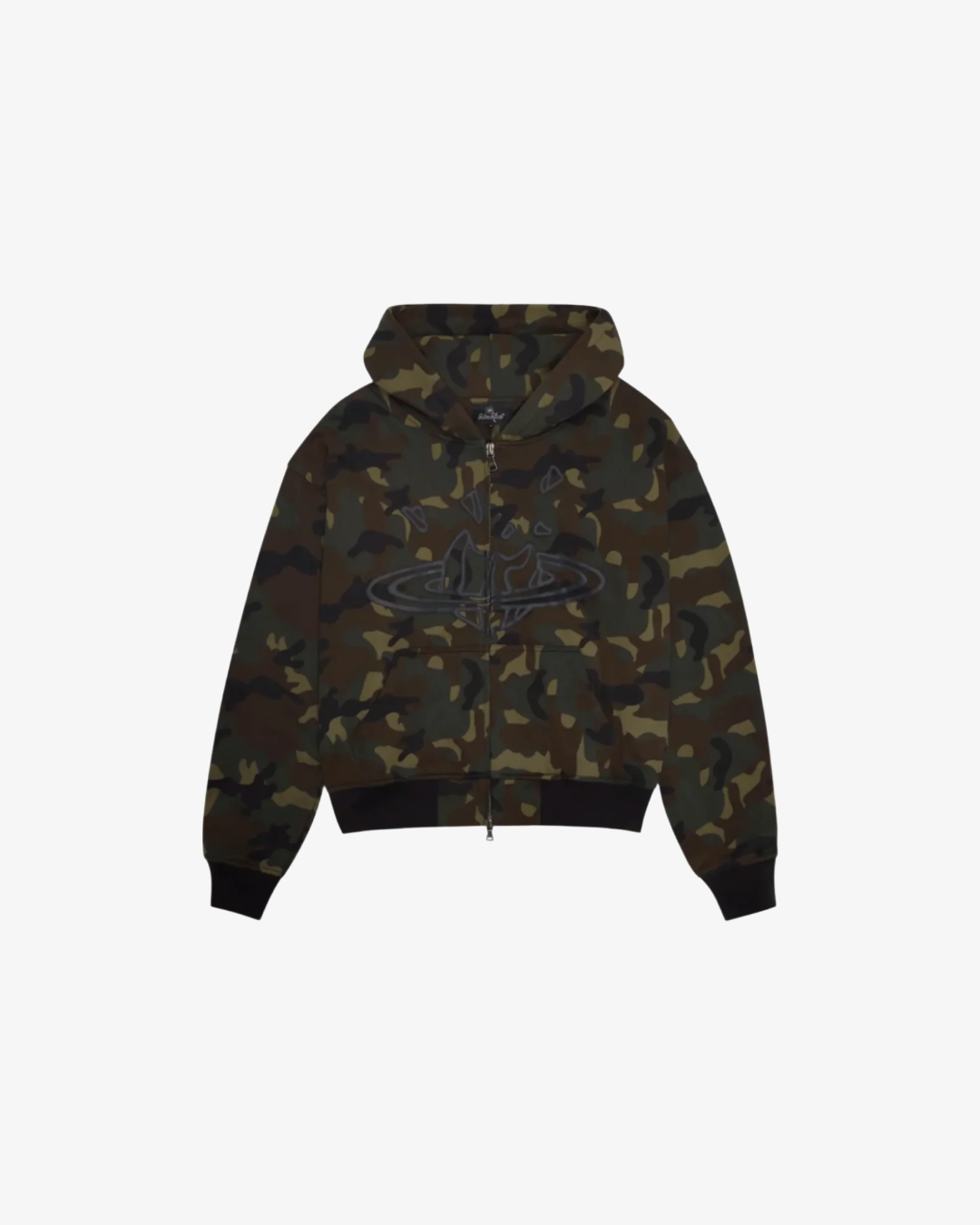 BROKEN PLANET CAMO ZIP UP HOODIE
