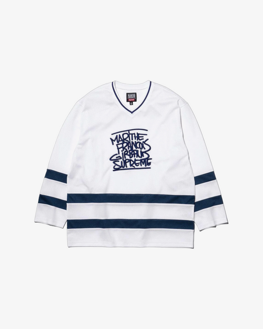 Supreme x Marithé + François Girbaud Hockey Jersey – Black & White
