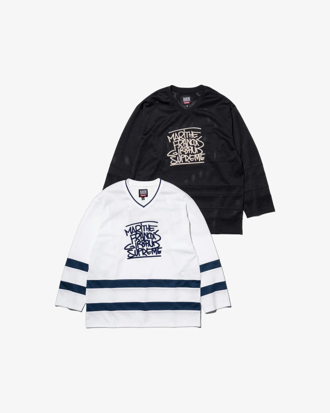 Supreme x Marithé + François Girbaud Hockey Jersey – Black & White