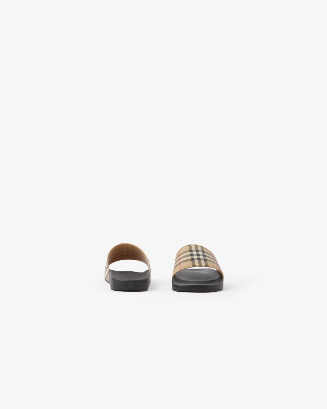 Burberry Check Dive Slides in Two Colors