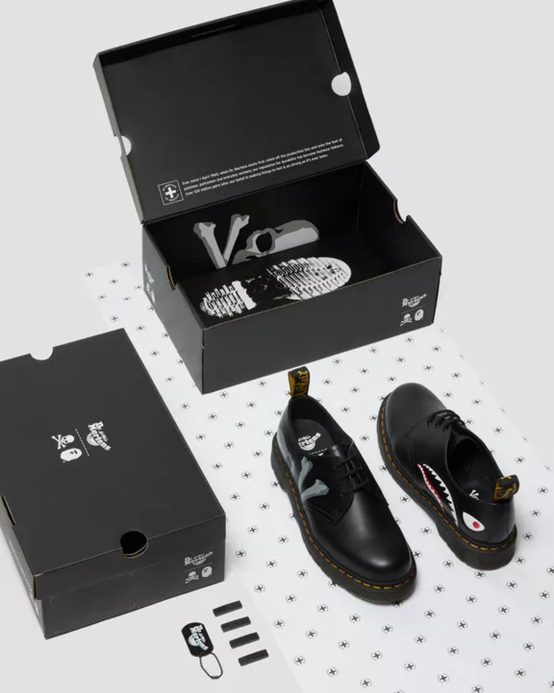 MASTERMIND x BAPE x DR MARTENS 1461 OXFORD LEATHER SHOE