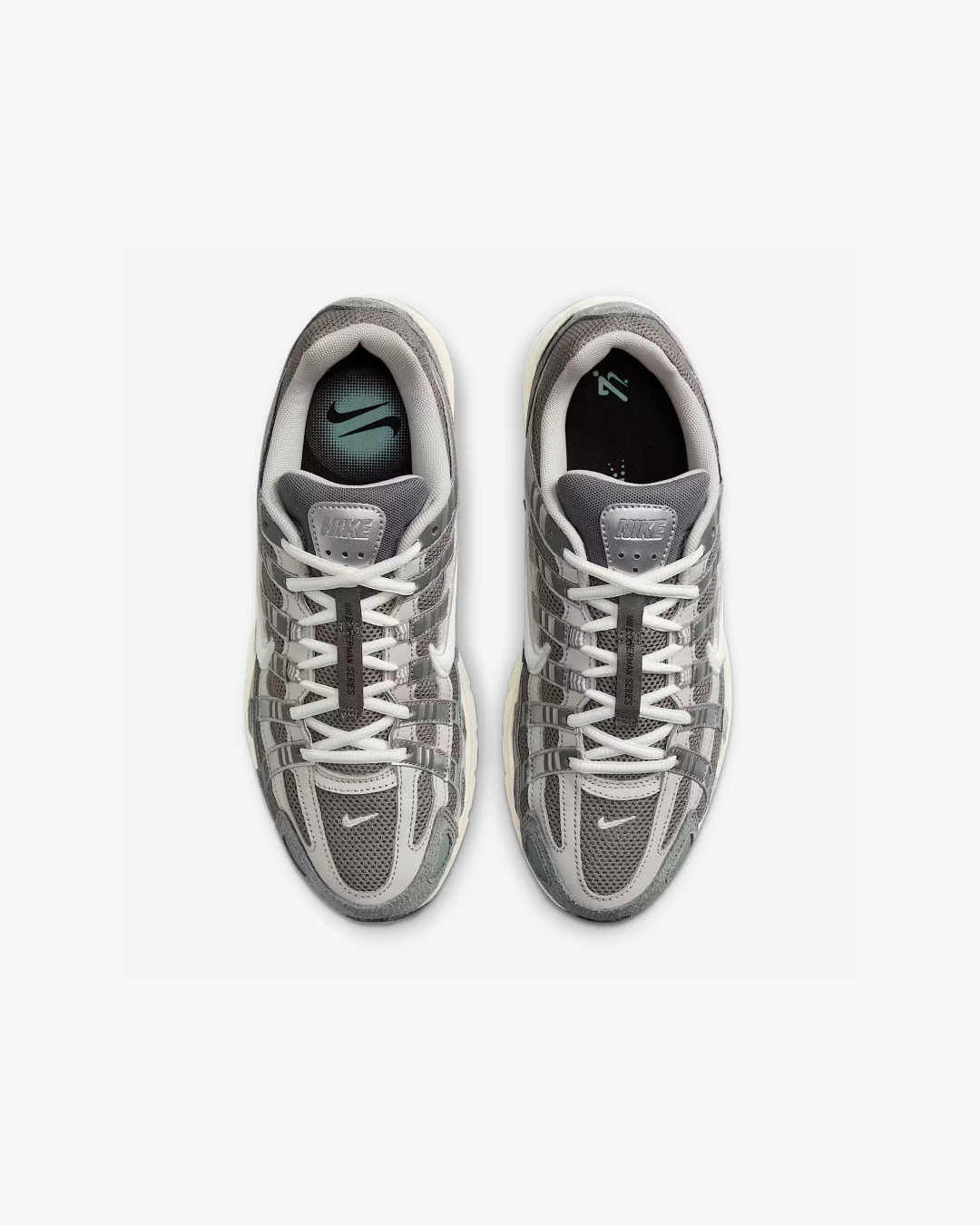 Nike P-6000 Flat Pewter/Light Iron Ore/Metallic Silver/White