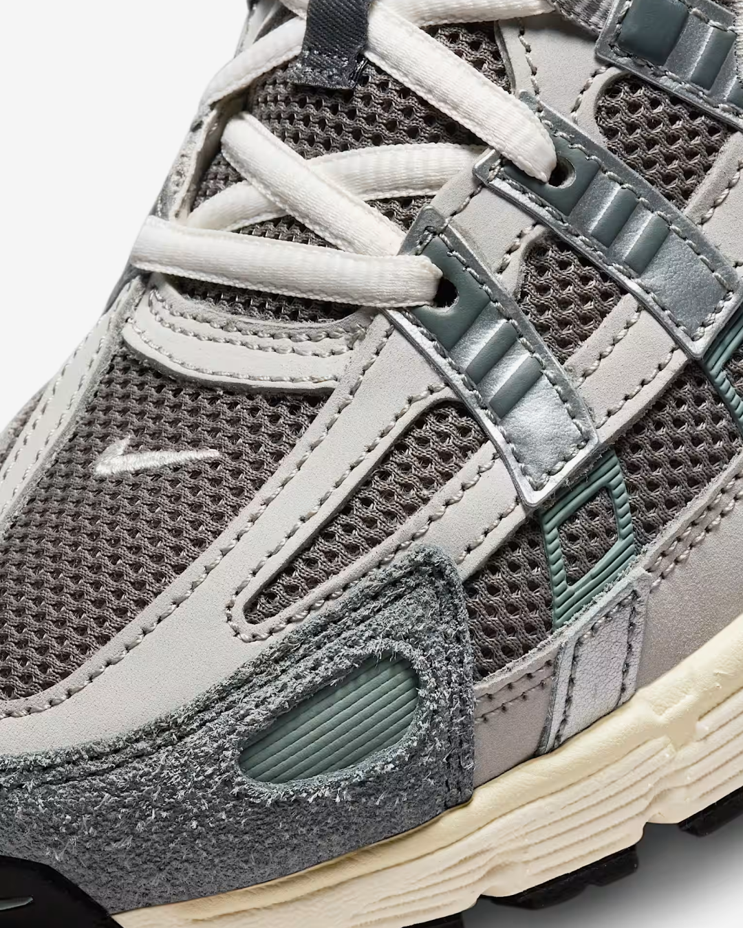 Nike P-6000 Flat Pewter/Light Iron Ore/Metallic Silver/White