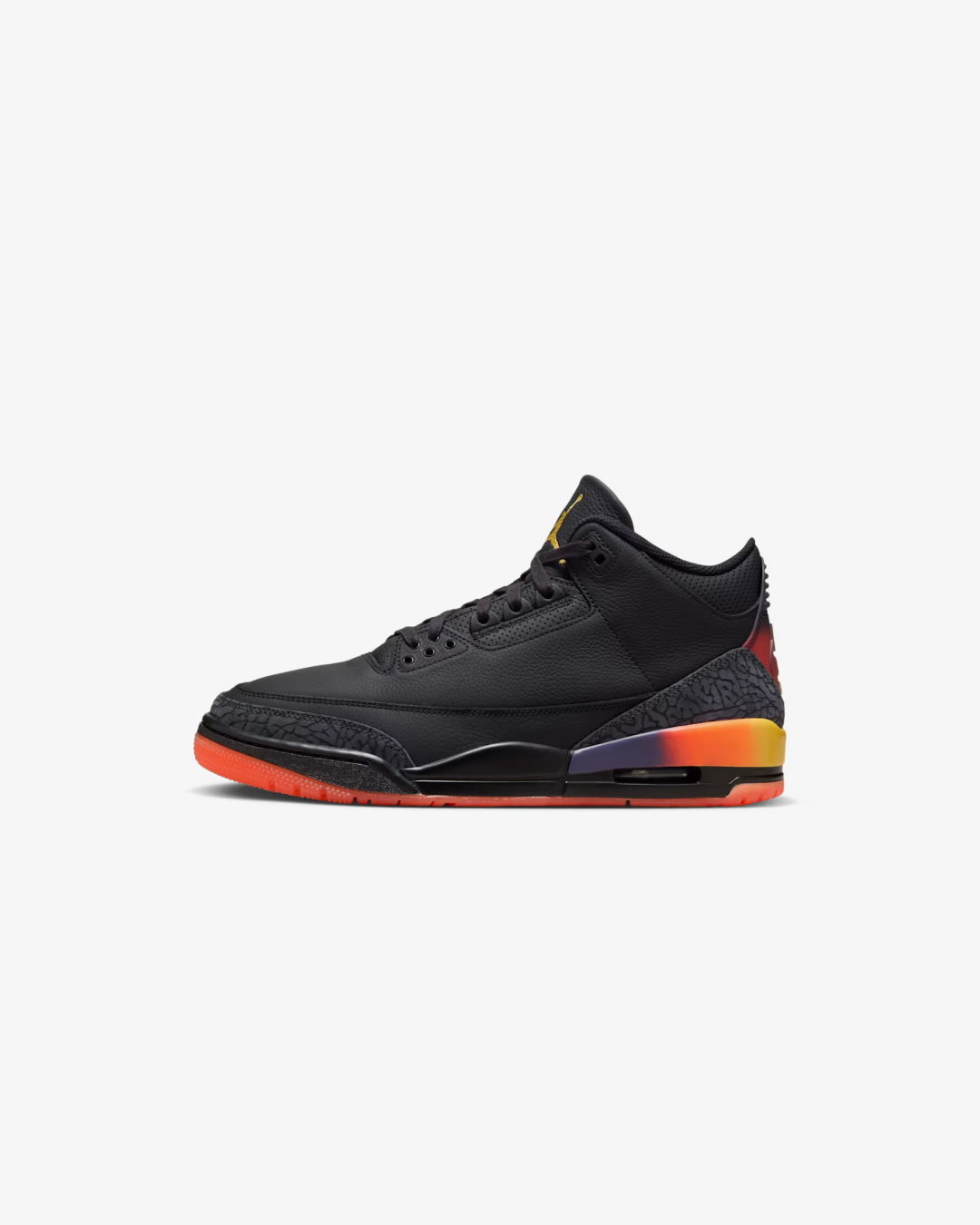 Air Jordan 3 x J Balvin “Rio” (Black/Solar Flare/Total Crimson Abyss)