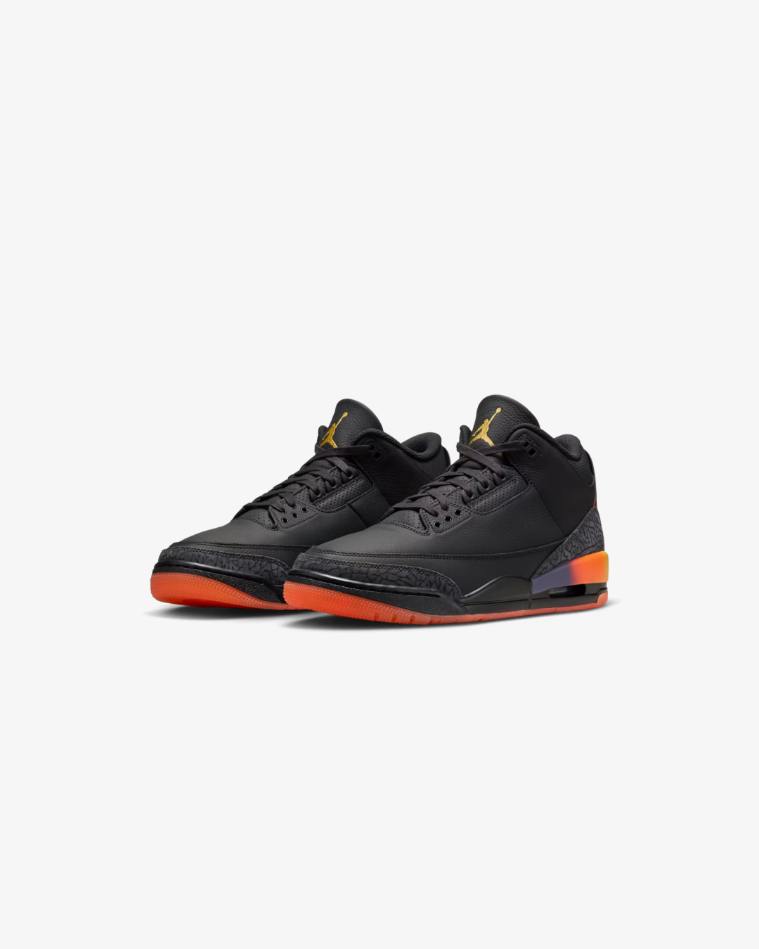 Air Jordan 3 x J Balvin “Rio” (Black/Solar Flare/Total Crimson Abyss)