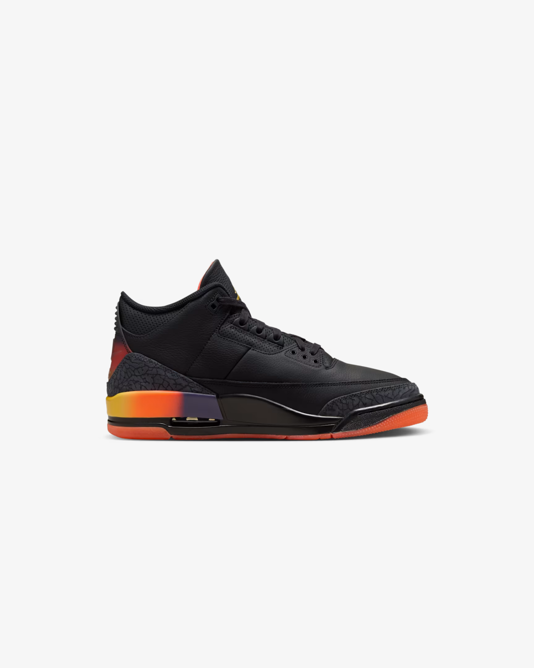 Air Jordan 3 x J Balvin “Rio” (Black/Solar Flare/Total Crimson Abyss)