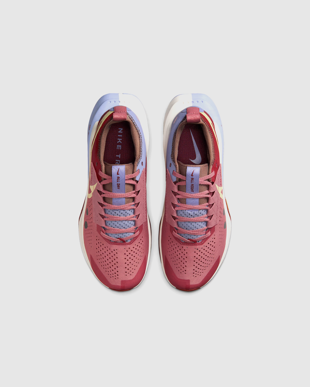 Nike Zegama 2 Trail Running Shoe in Red Stardust/Mars Stone/Lilac Ice/Alabaster