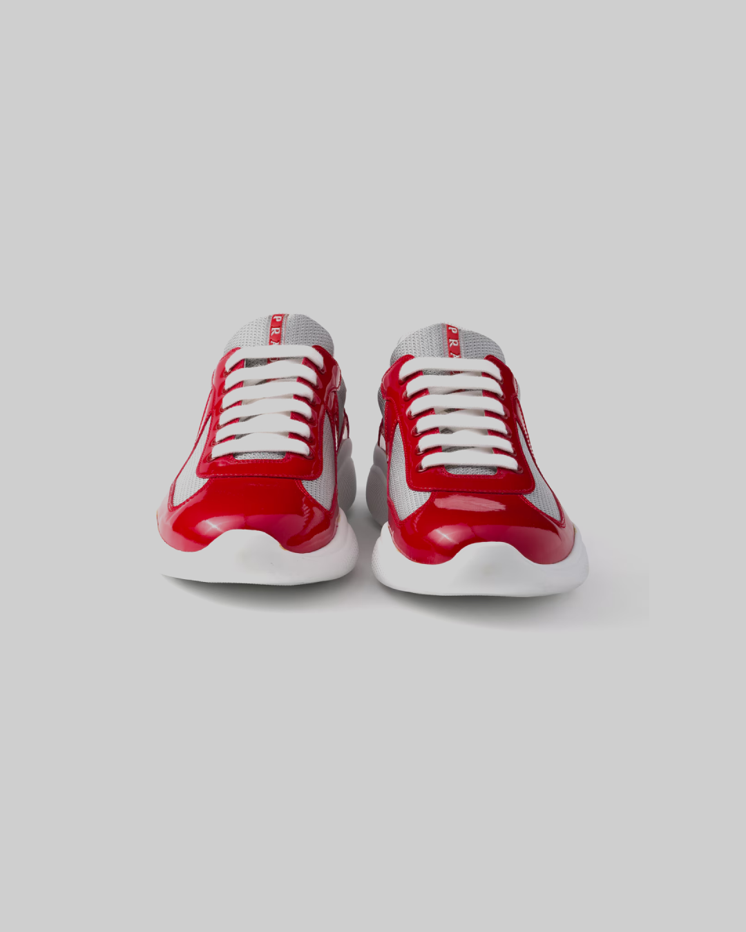 Prada America's Cup ' Red Patent Leather and Technical Fabric' Sneakers