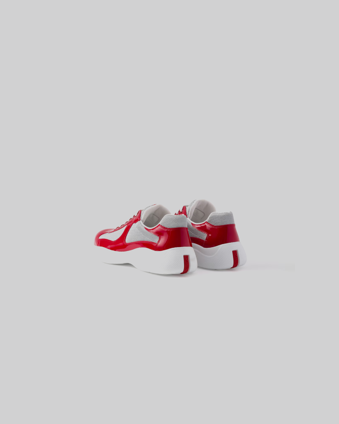 Prada America's Cup ' Red Patent Leather and Technical Fabric' Sneakers