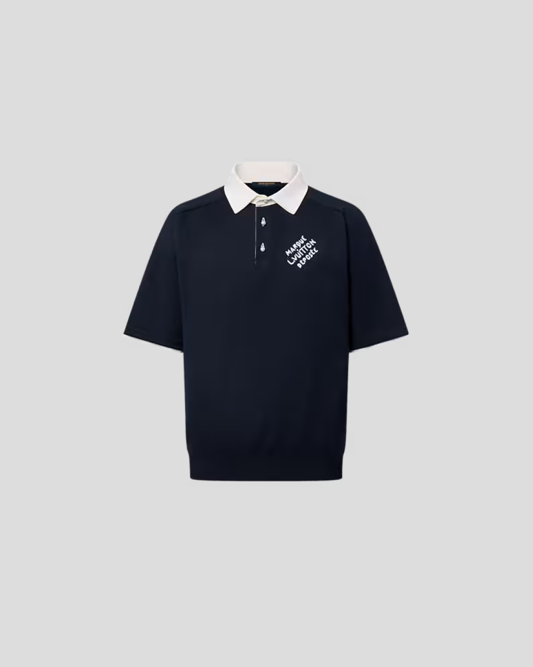 Louis Vuitton Embroidered Short-Sleeved Cotton Blend Polo Shirt