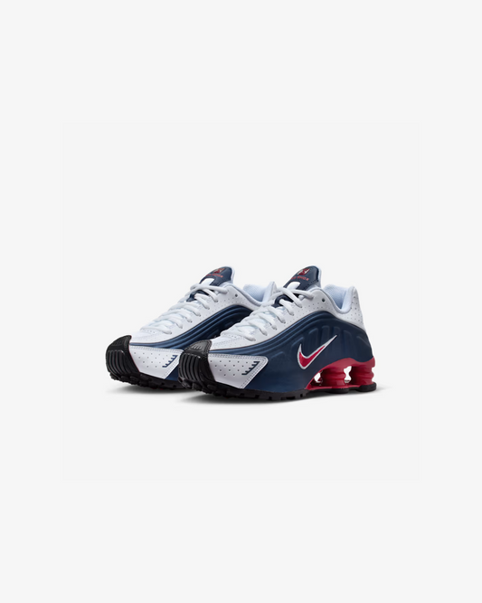 Nike Shox R4 "Midnight Navy/White/Metallic Silver/Gym Red” Sneakers