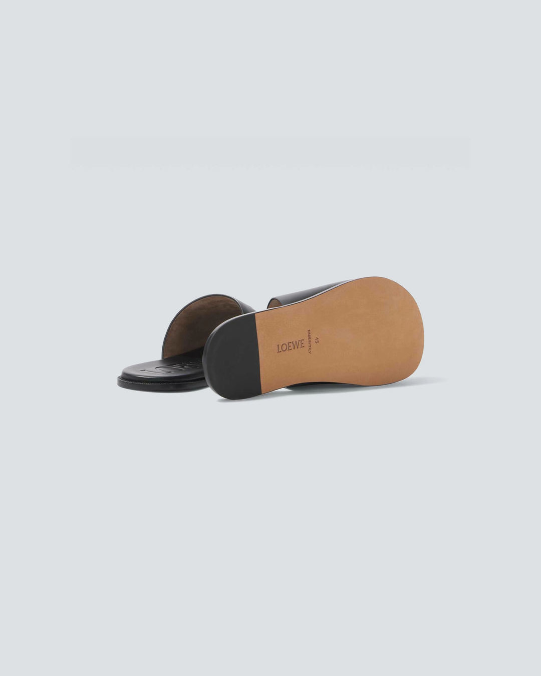 Loewe “Flex Anagram” Slide Sandals in Black