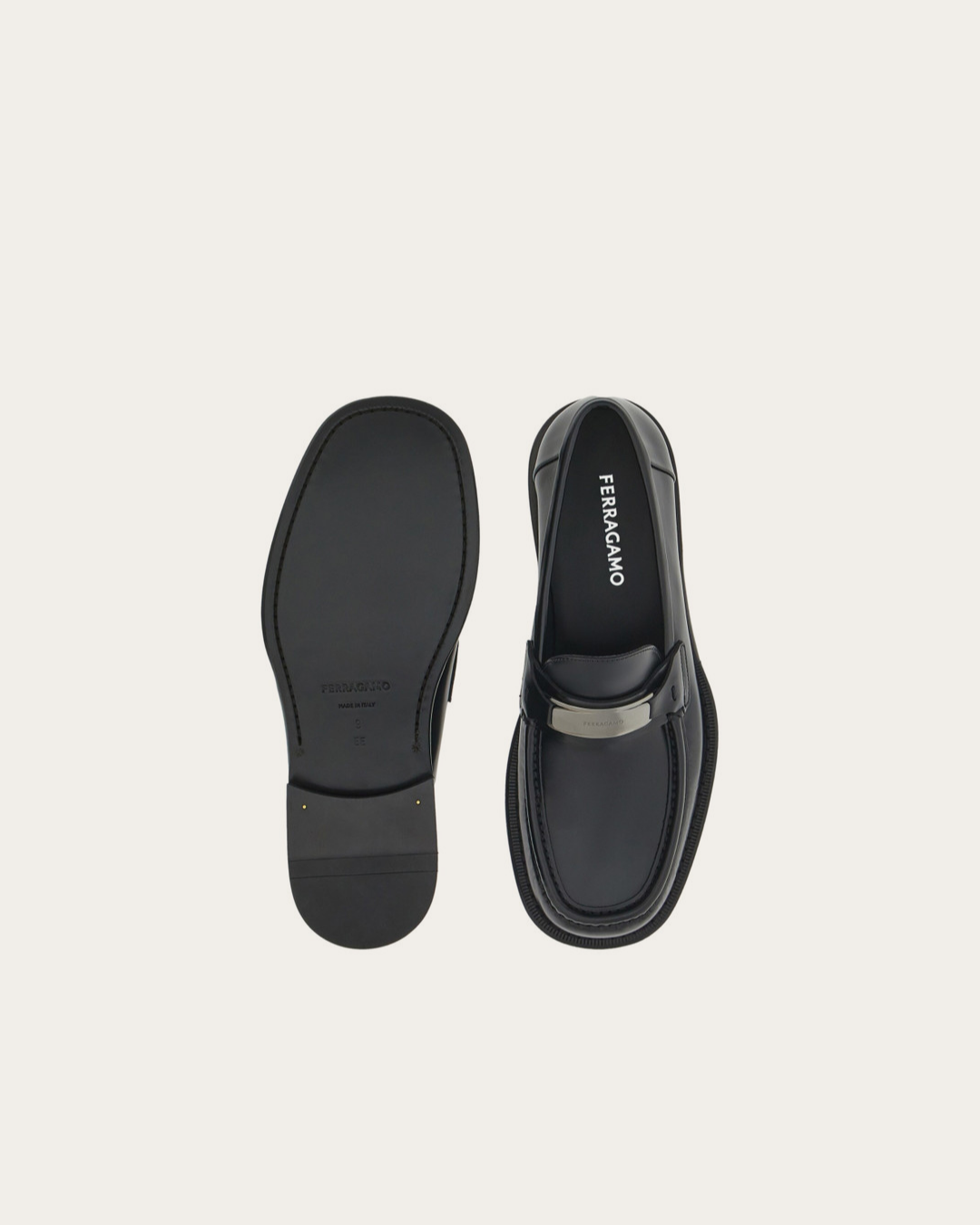 Ferragamo New Vara Buckle Moccasin Shoe