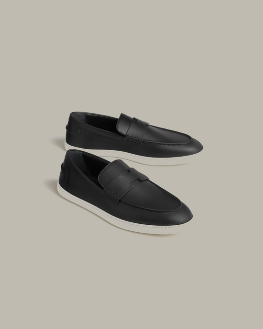 Original Hermes Job Loafers In Black