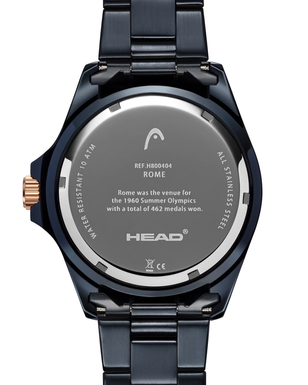 Head Rome 2 Blue/Rose Gold Wristwatch