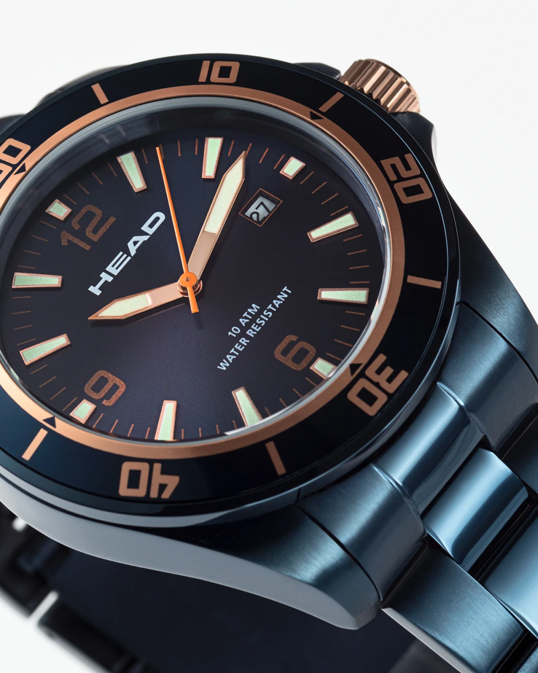 Head Rome 2 Blue/Rose Gold Wristwatch