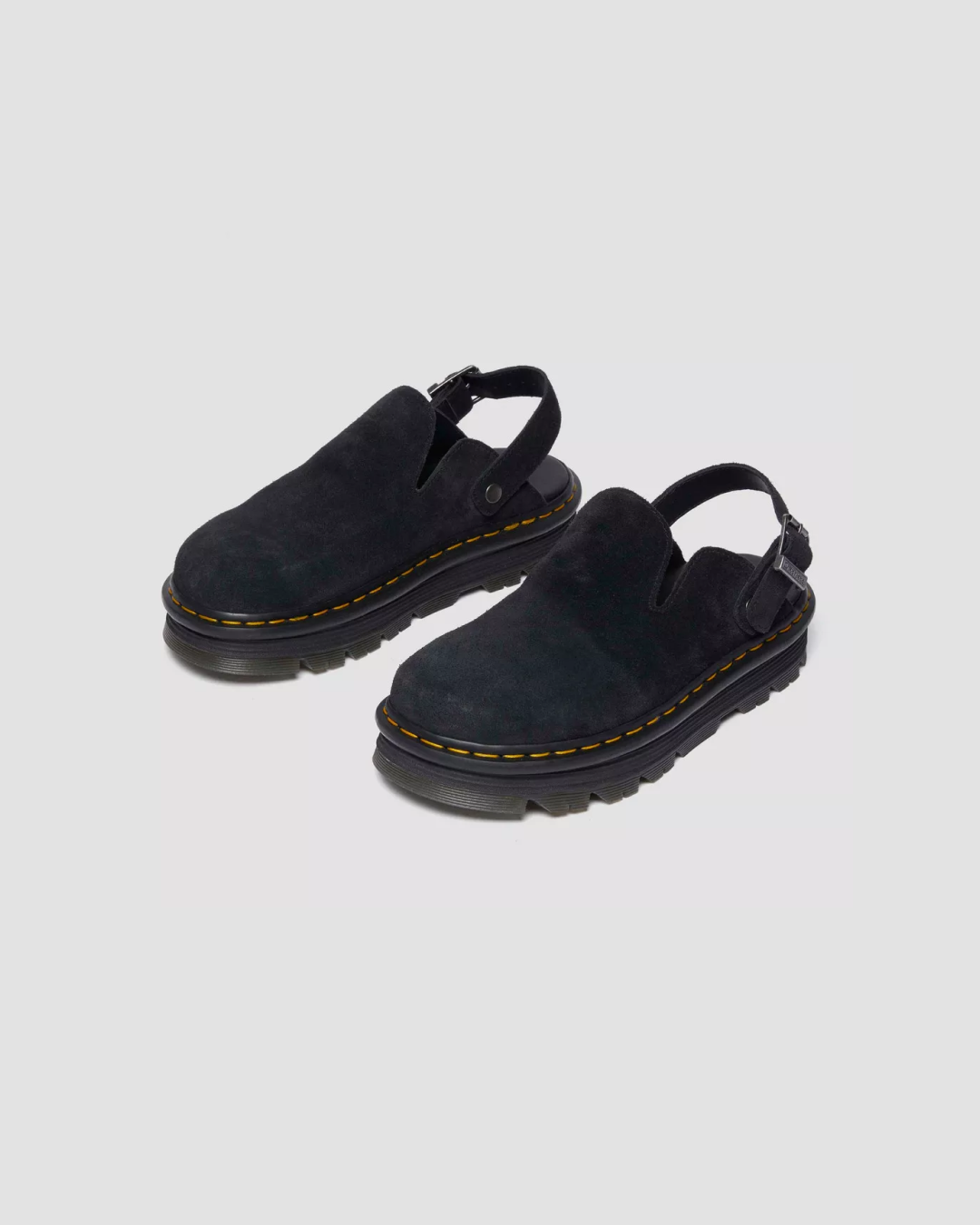 Dr. Martens Zebzag Suede Casual Slingback Platform Mules – 2 Colorways