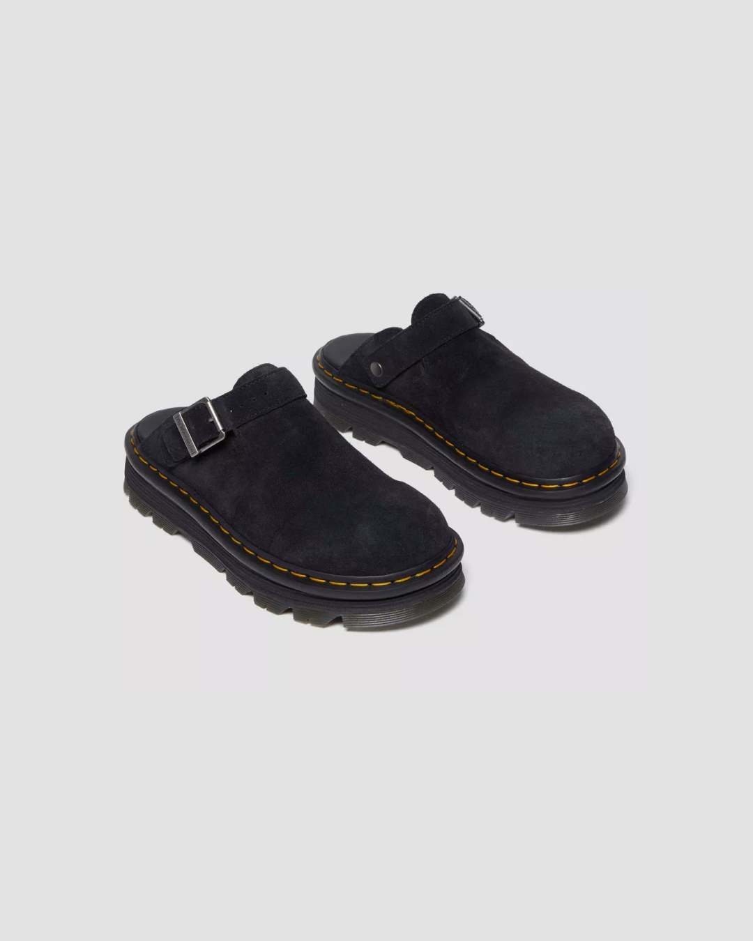 Dr. Martens Zebzag Suede Casual Slingback Platform Mules – 2 Colorways