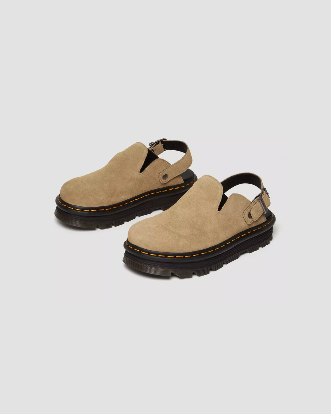 Dr. Martens Zebzag Suede Casual Slingback Platform Mules – 2 Colorways